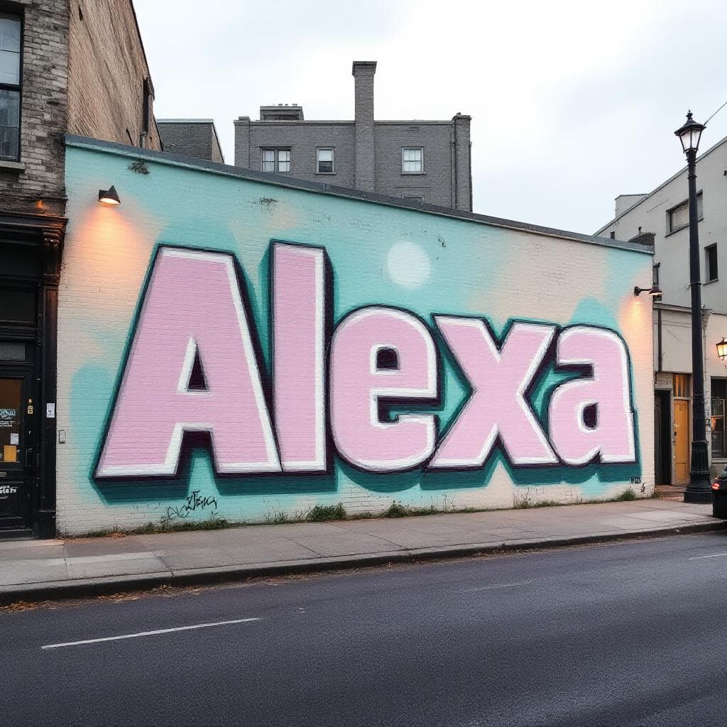 block graffiti: Alexa