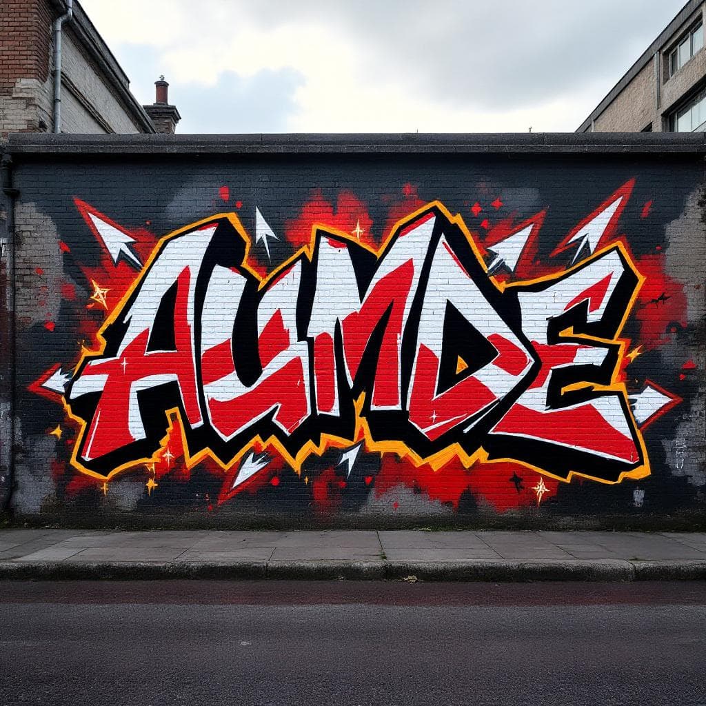 wildstyle art: AU MONDE. Witness the creative fusion of "AU MONDE" expressed through wildstyle artistry.