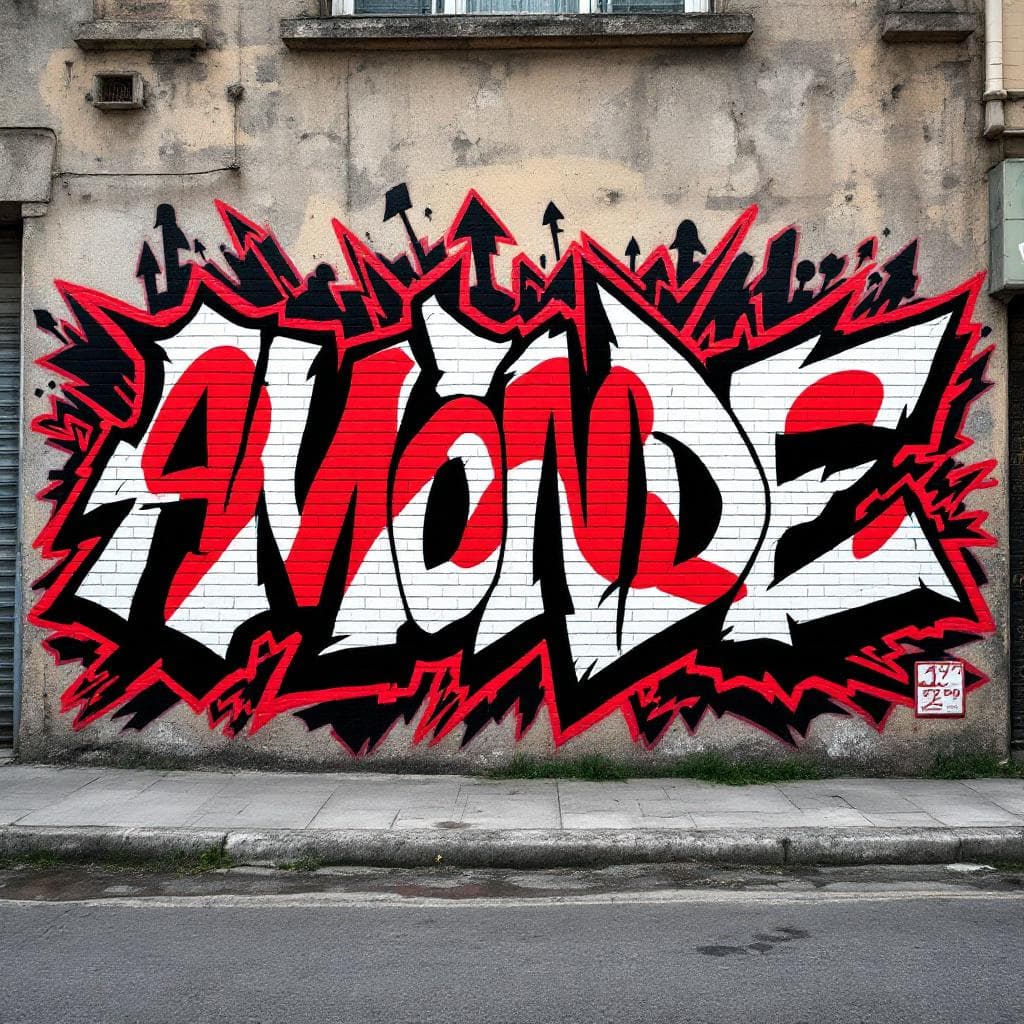 wildstyle art: AU MONDE . Witness the creative fusion of "AU MONDE " expressed through wildstyle artistry.