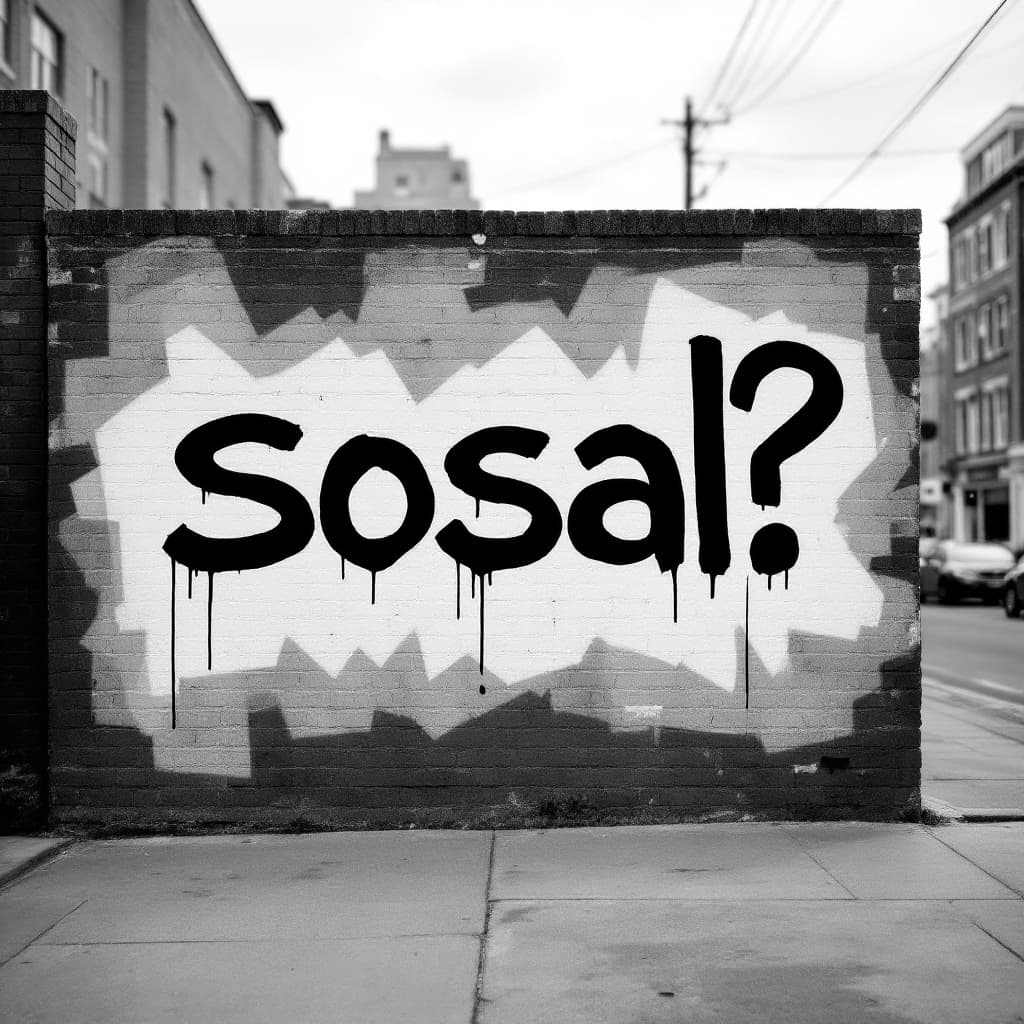 black text "sosal?"