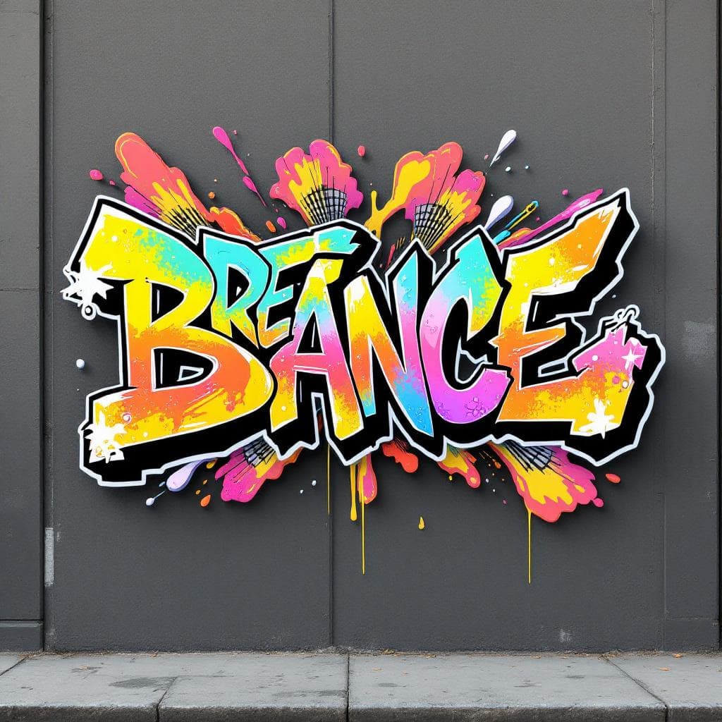 3d-style graffiti: Breakdance