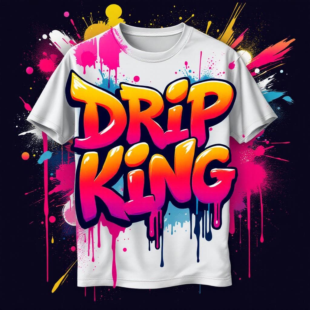 bubble art: DRIP KING. Discover the artistic vision behind "DRIP KING" in this bubble masterpiece.