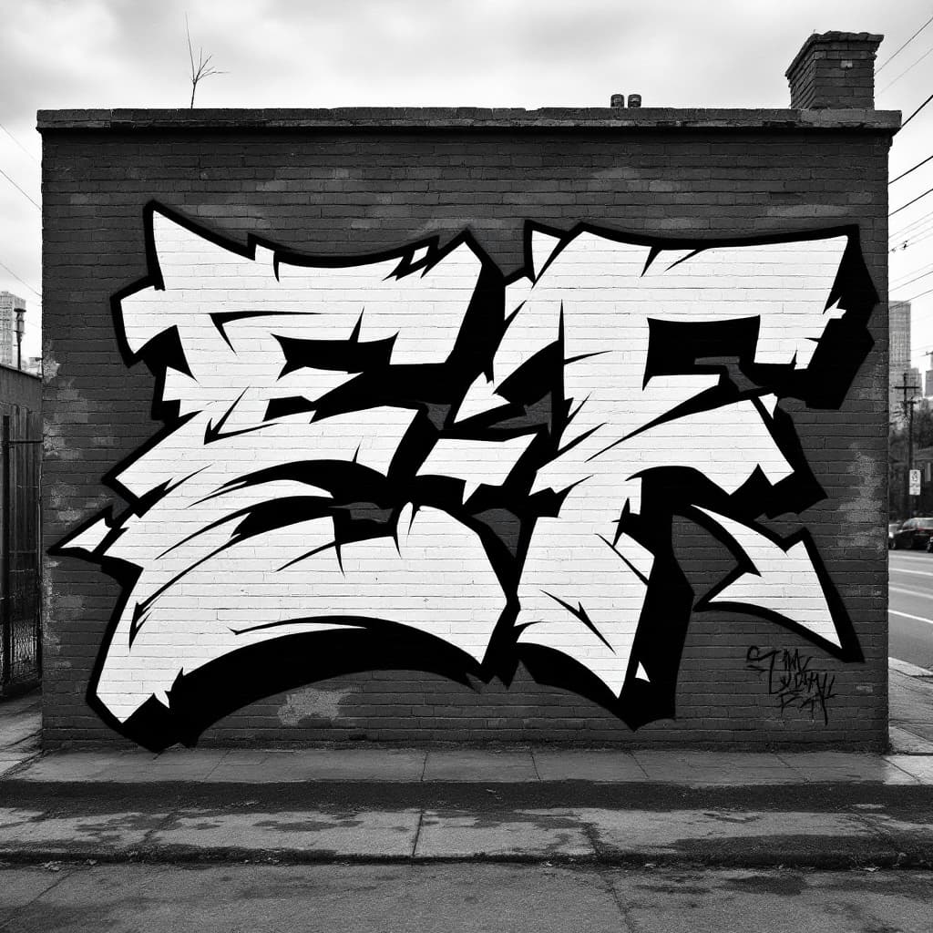 wildstyle art: E-F. Discover the artistic vision behind "E-F" in this wildstyle masterpiece.