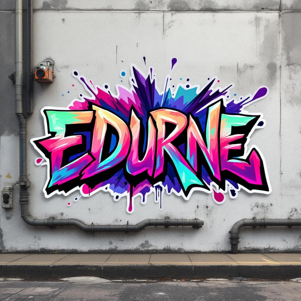 3d-style graffiti: EDURNE