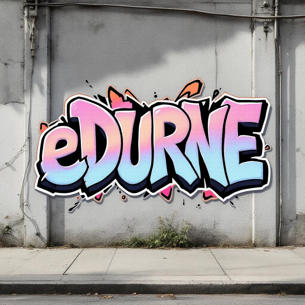 3d-style graffiti: eDURNE