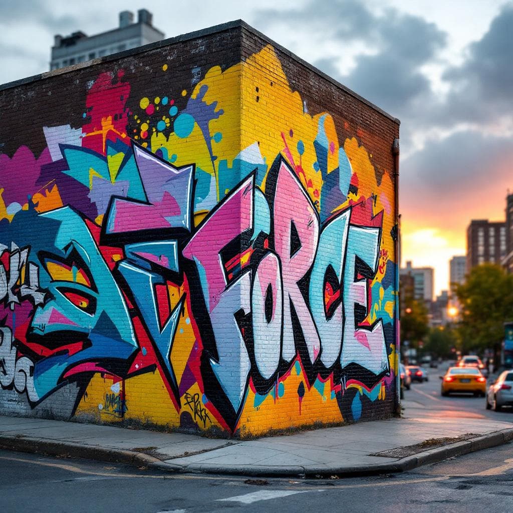burner graffiti: Force