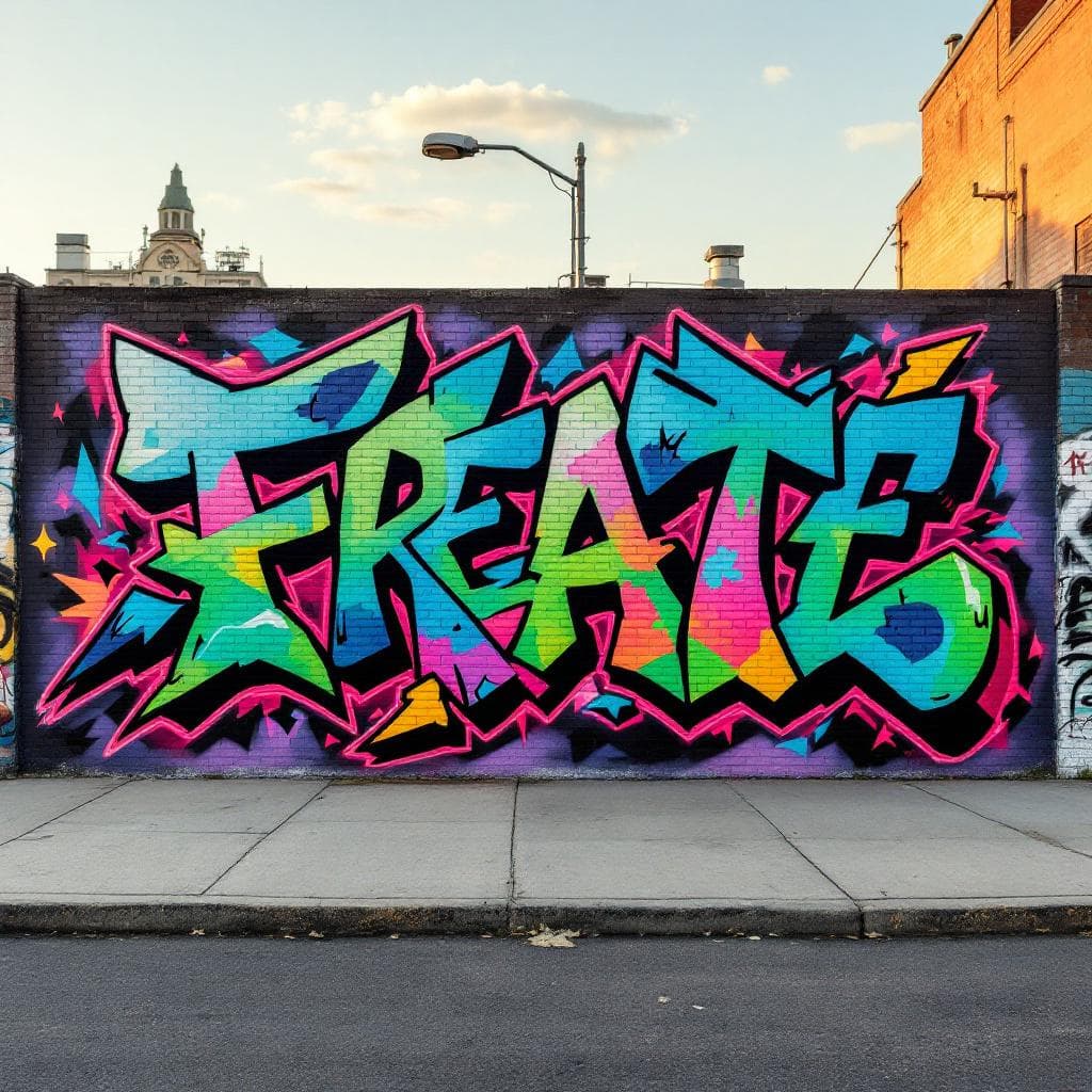 wildstyle art: freeskate. Explore this stunning wildstyle creation that brings "freeskate" to life.