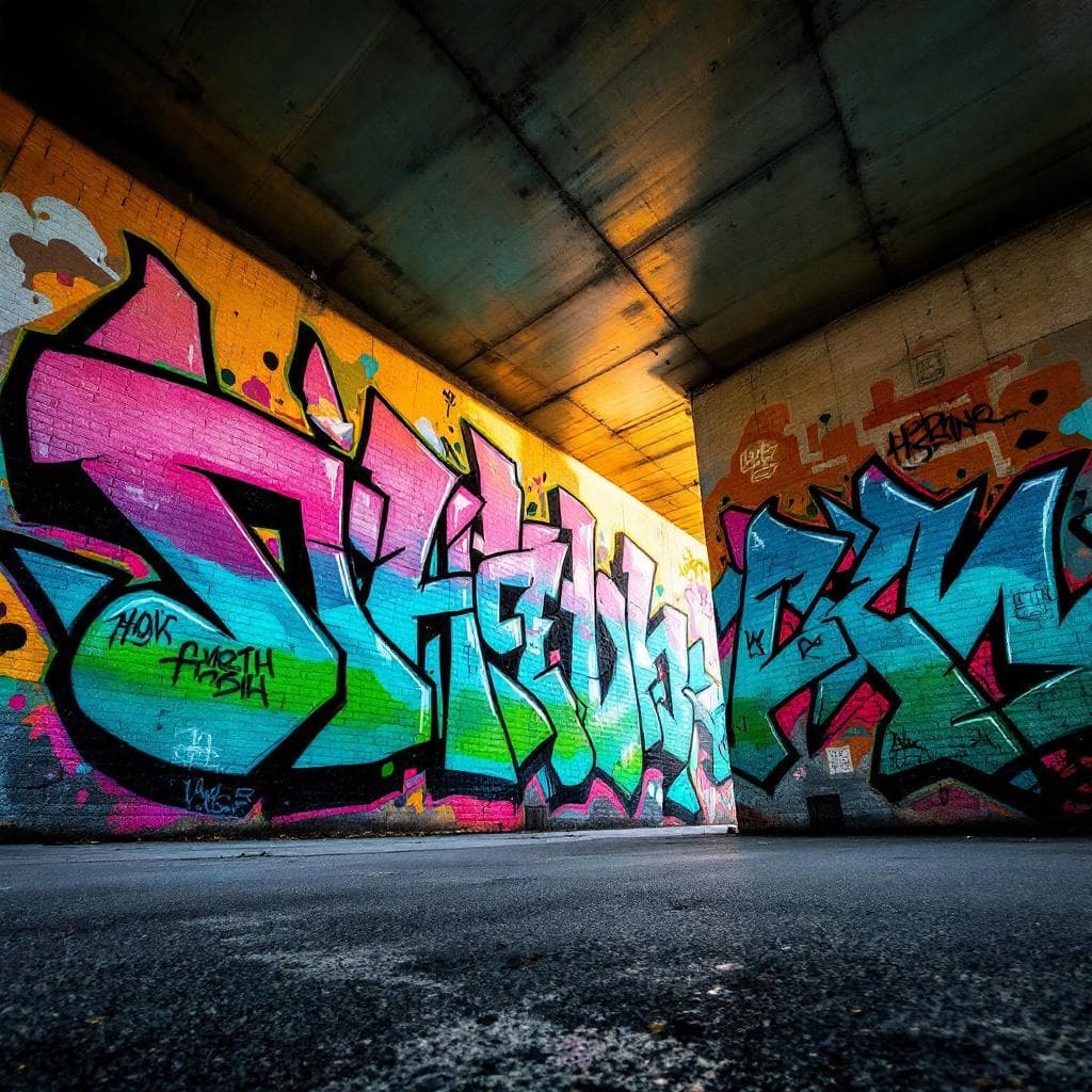 wildstyle graffiti: Hammouti Younes