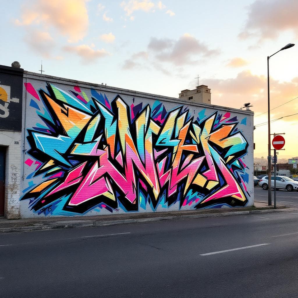 wildstyle graffiti: Hammouti younes