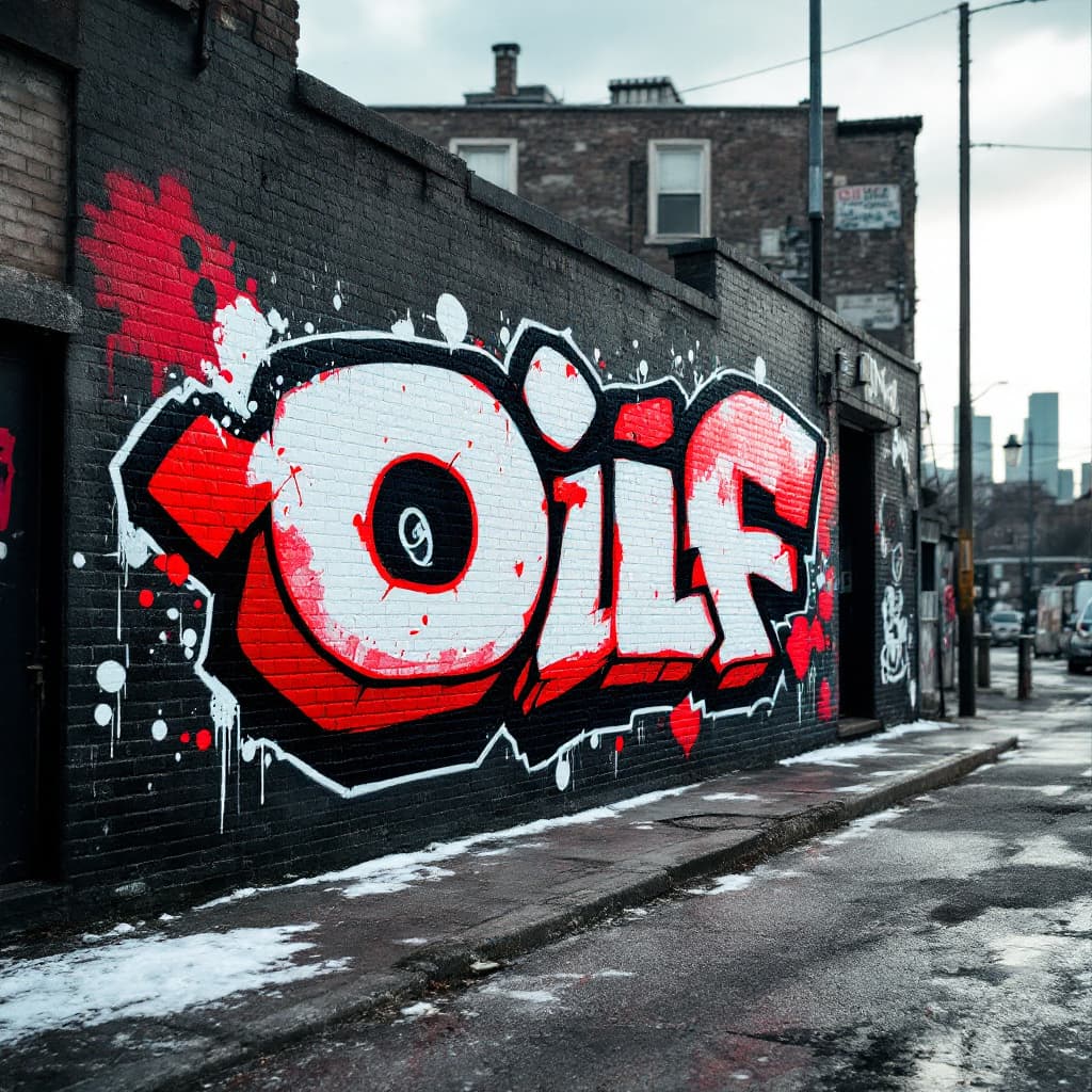 straight-letters graffiti: öif