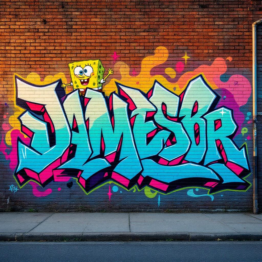 James room with SpongeBob