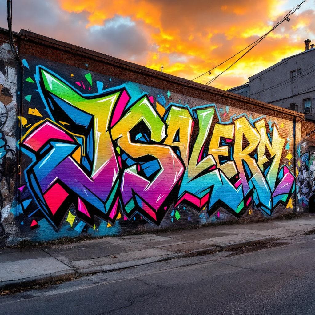 Js Gallery is street style grafitti with vibrant colors