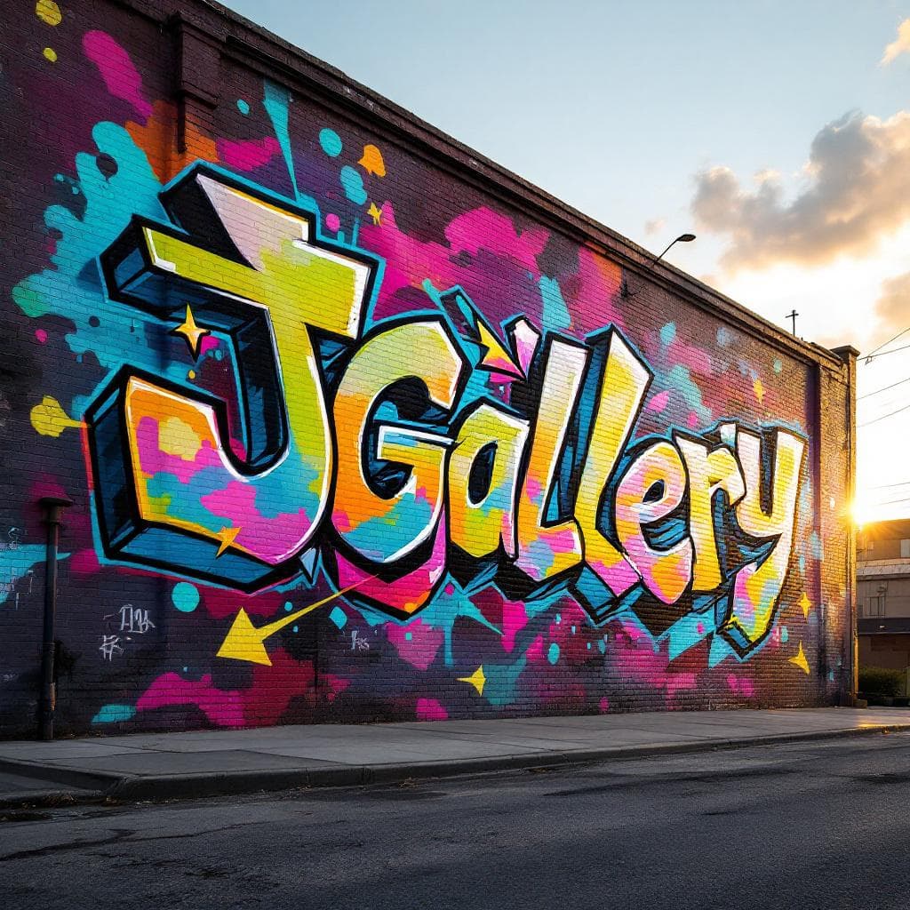 Js Gallery is street style grafitti with vibrant colors
