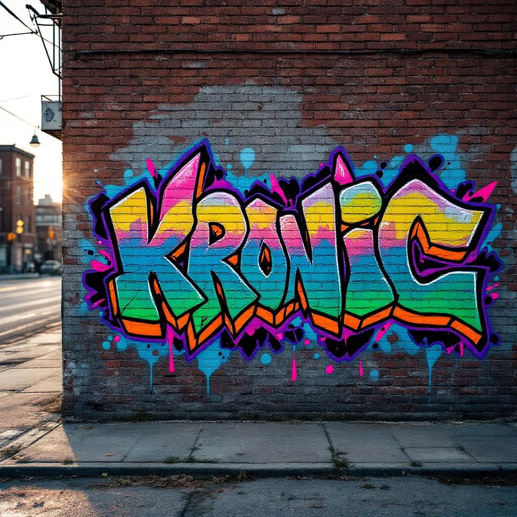 3d-style graffiti: KRONiC