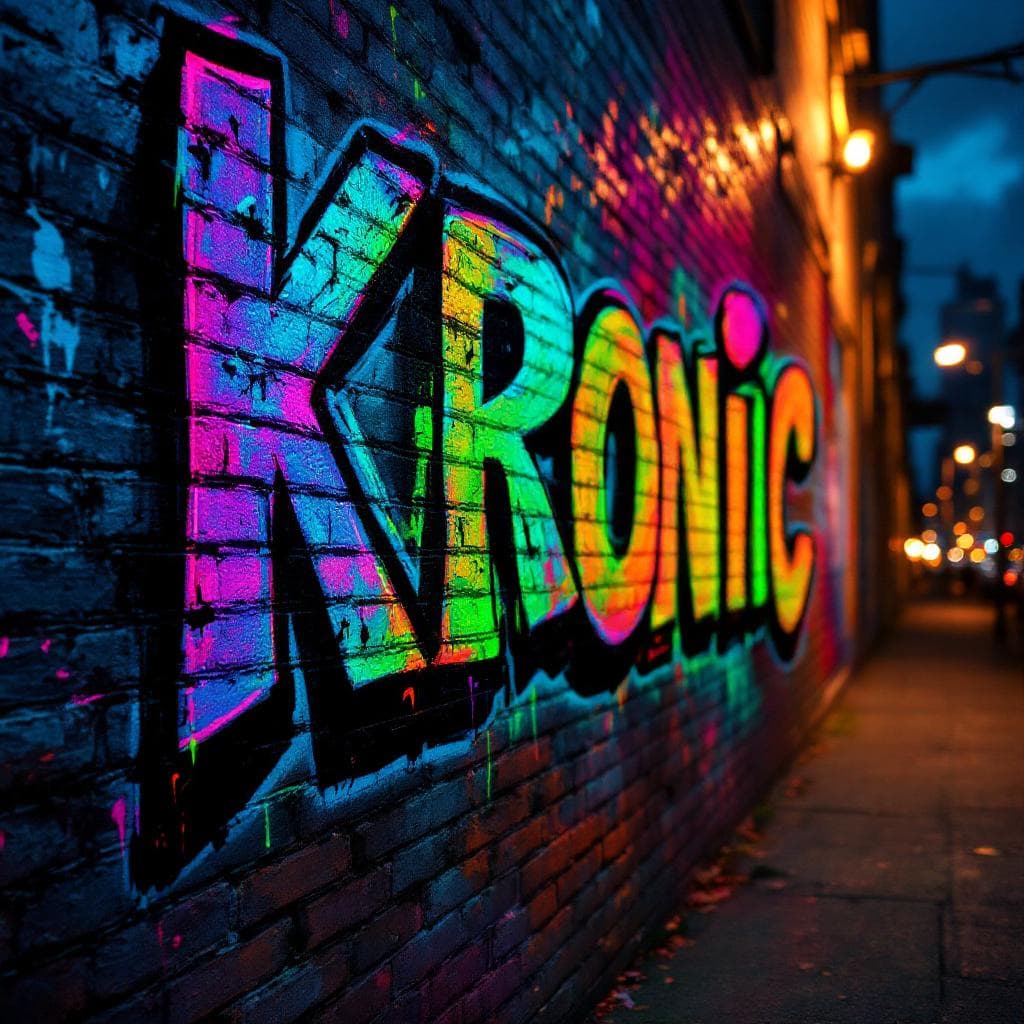 3d-style graffiti: KRONiC