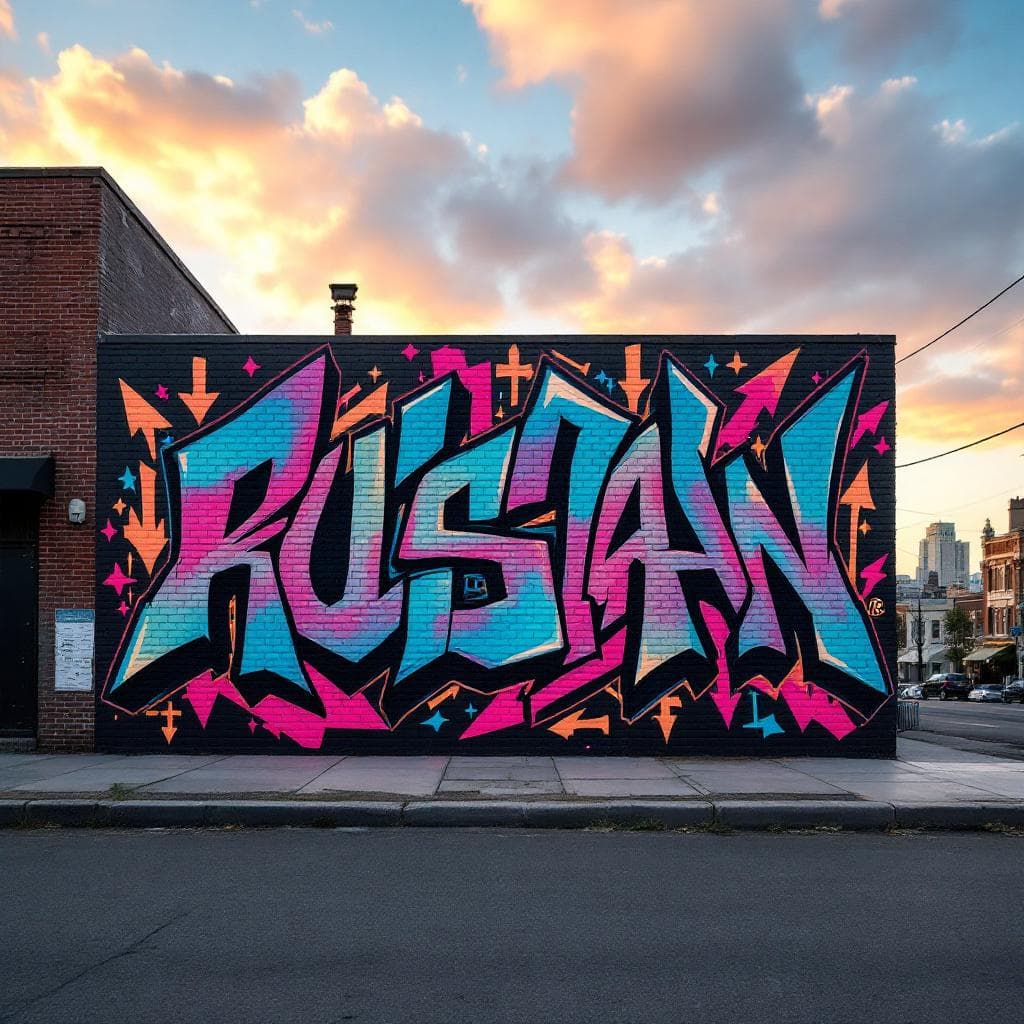 wildstyle art: LIL RUSSIAN. Explore this stunning wildstyle creation that brings "LIL RUSSIAN" to life.