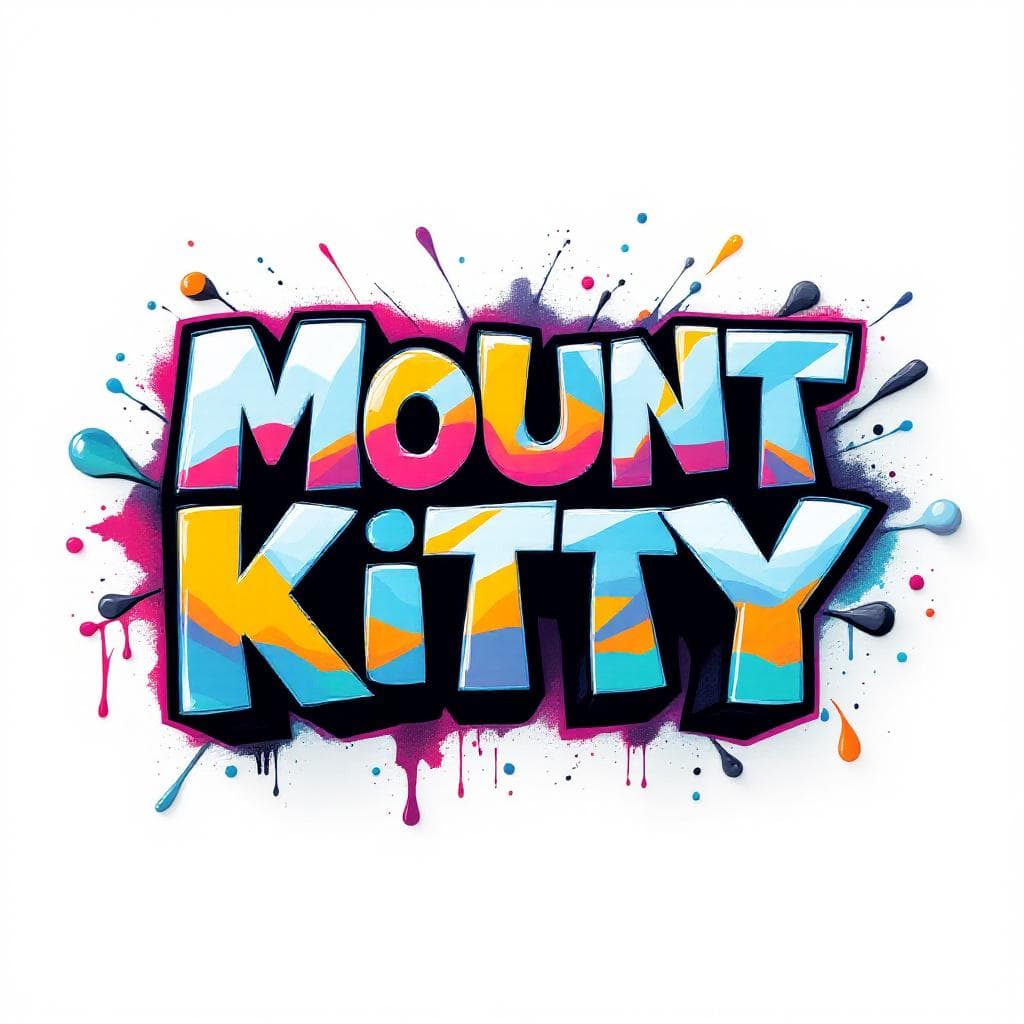 3d-style graffiti: MOUNT KITTY