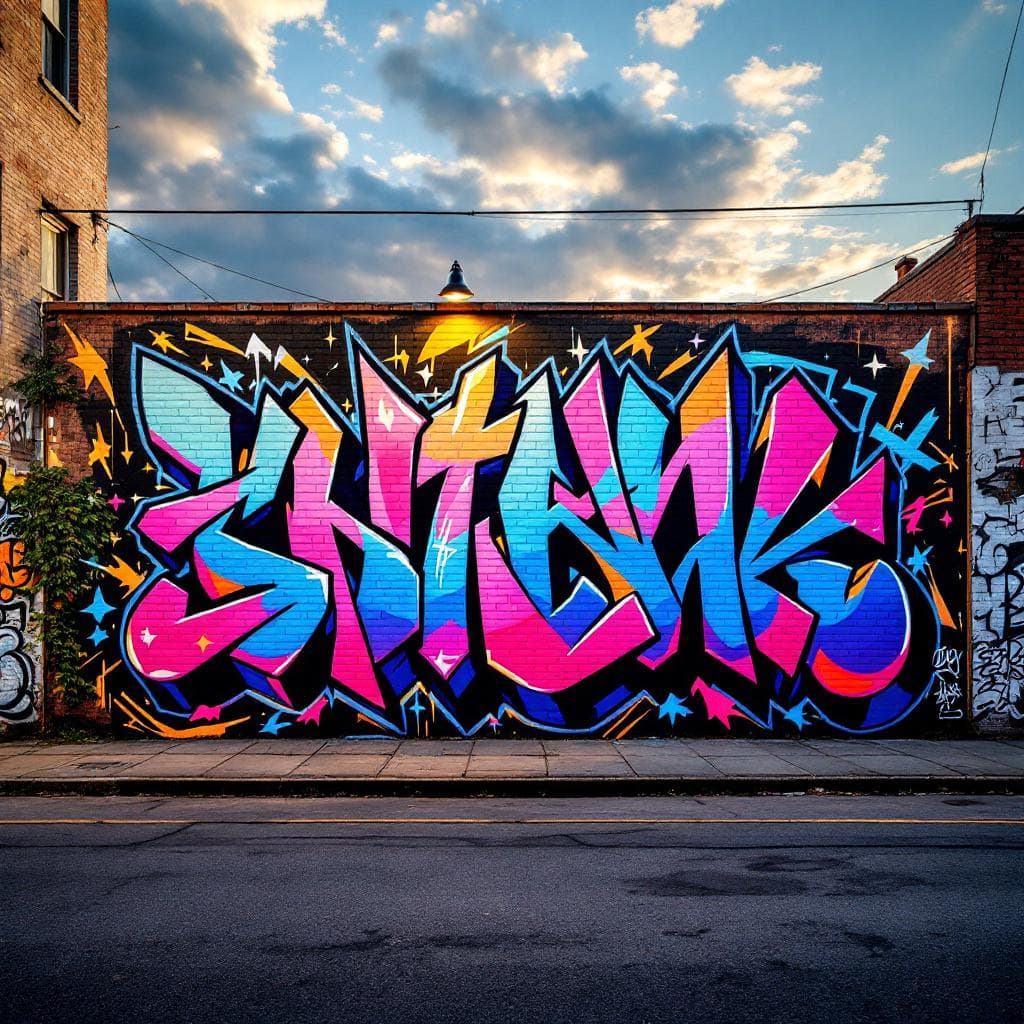 mural in wall within character Ironman