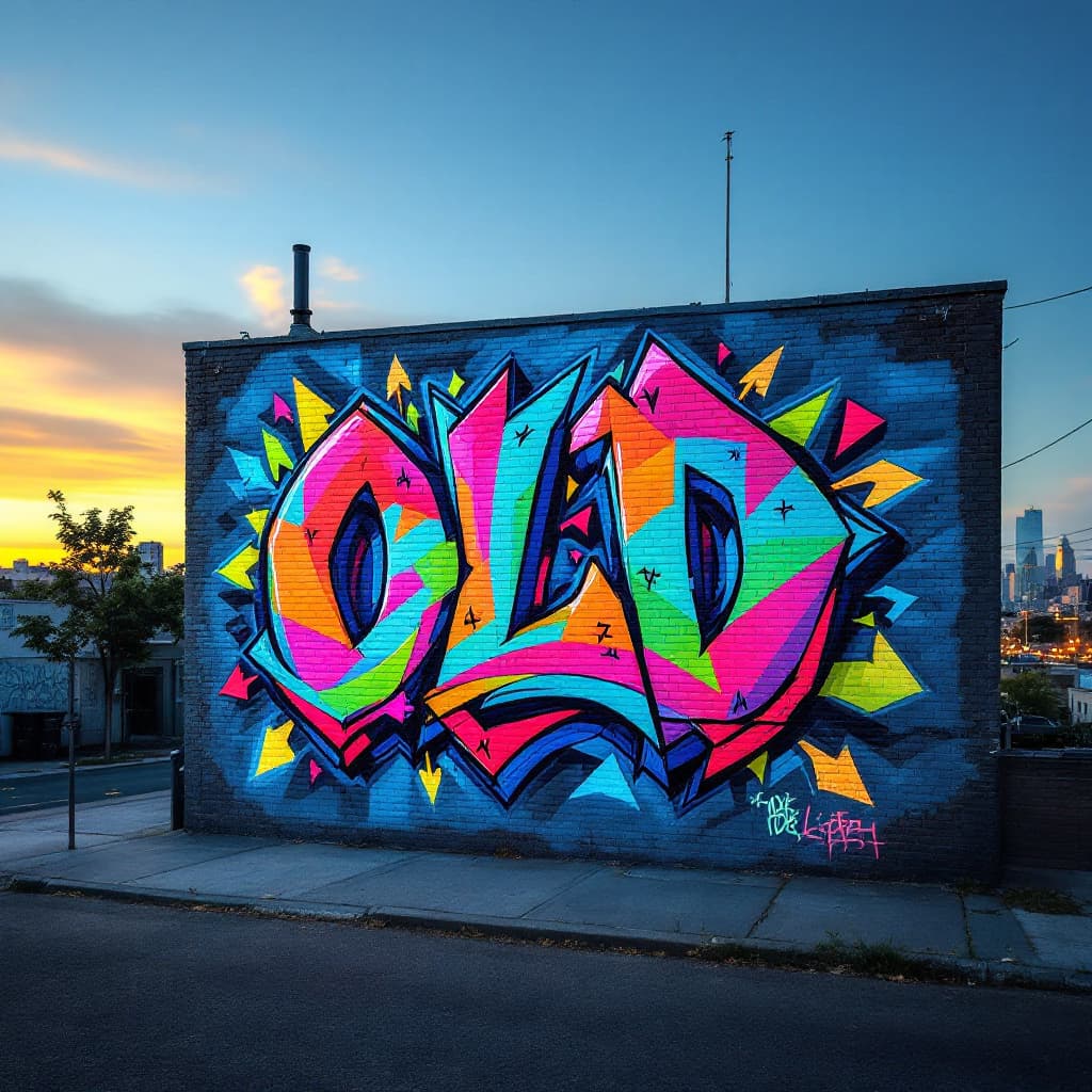 wildstyle art: OLD. Experience the bold expression of "OLD" in this captivating wildstyle design.
