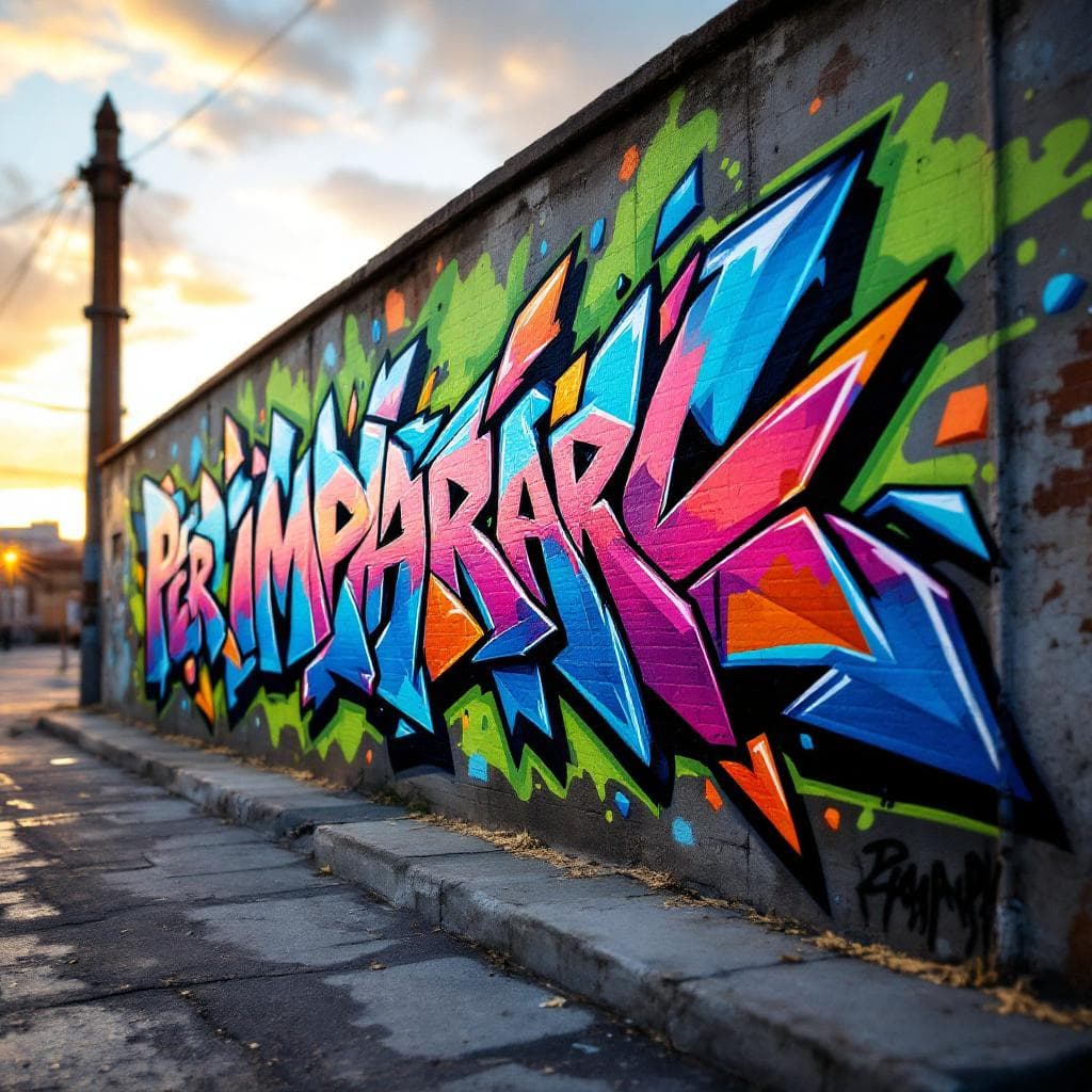 wildstyle art: Per imparare . Witness the creative fusion of "Per imparare " expressed through wildstyle artistry.