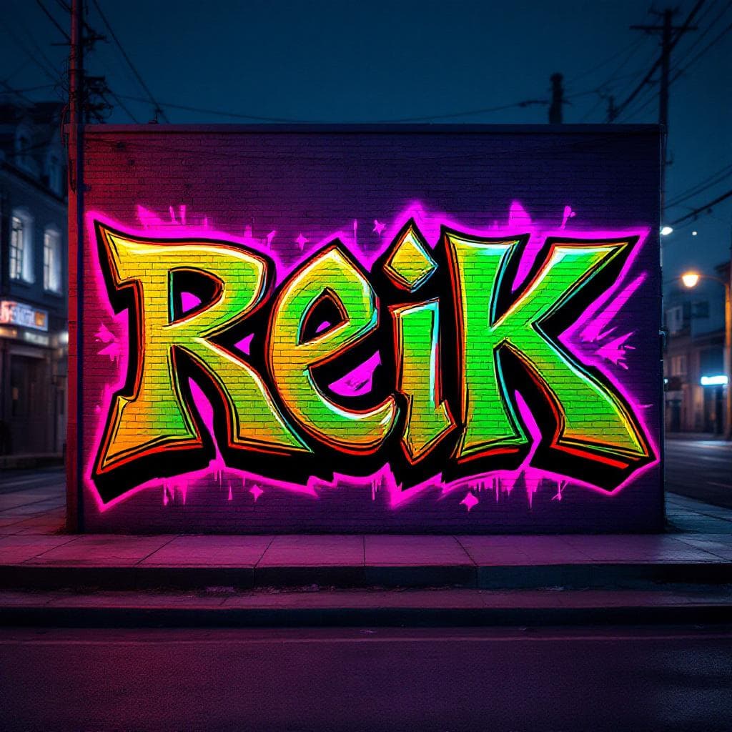 wildstyle art: reik. Discover the artistic vision behind "reik" in this wildstyle masterpiece.