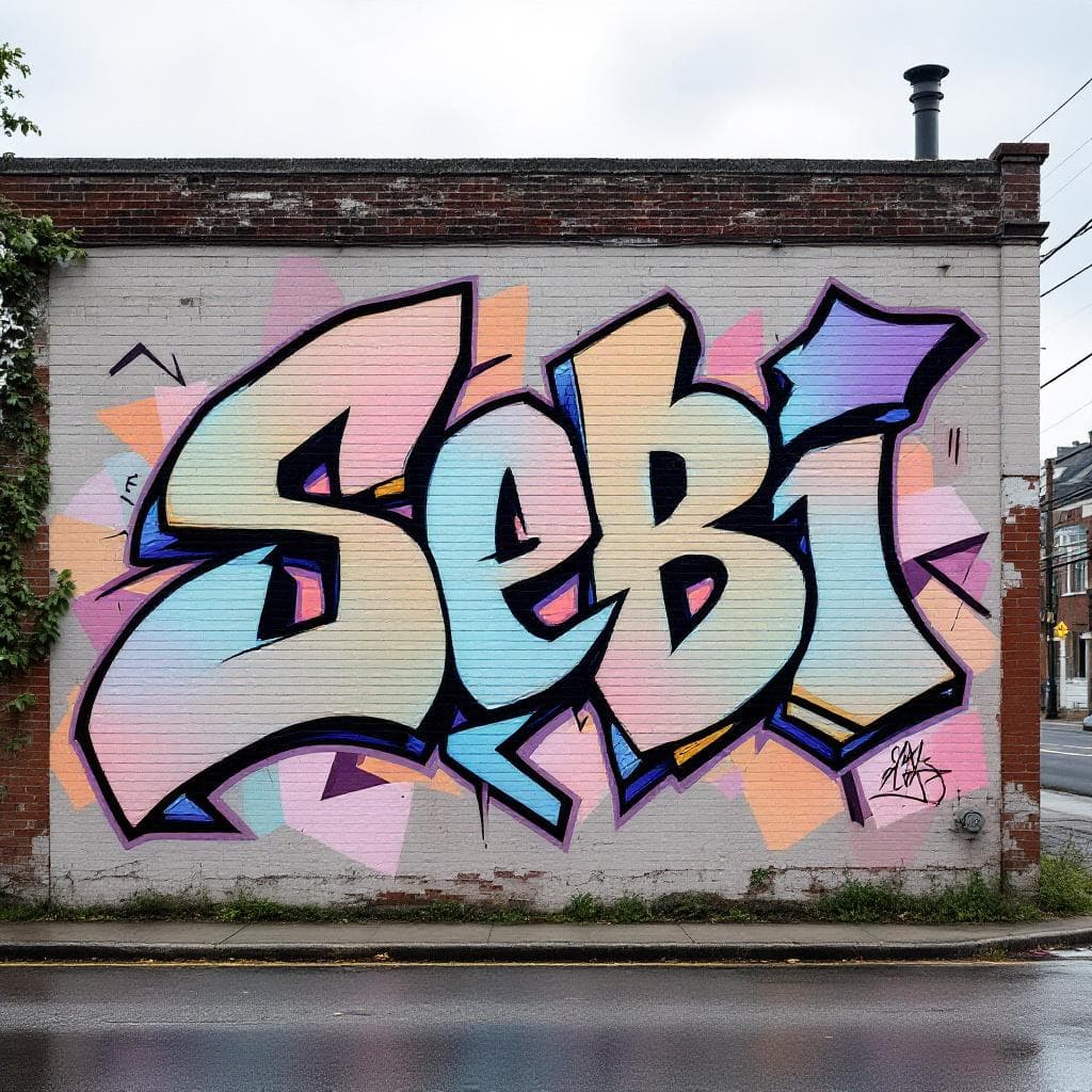 wildstyle art: Sebi. Explore this stunning wildstyle creation that brings "Sebi" to life.