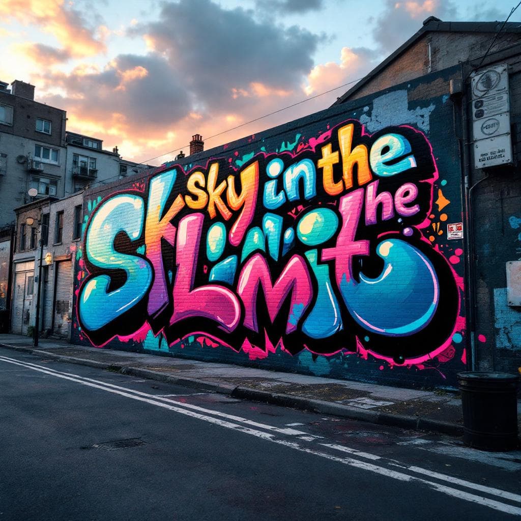 bubble art: sky is the limit. Explore this stunning bubble creation that brings "sky is the limit" to life.