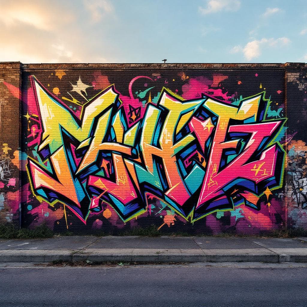 soft edges with bit like fat letters and on graffiti needs to say : chrome and morphie