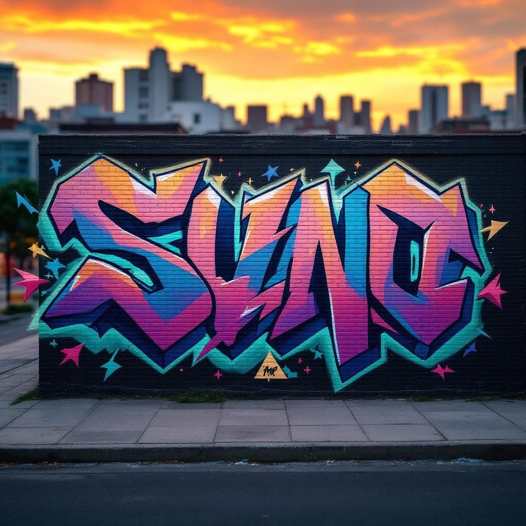 wildstyle art: Suno. Witness the creative fusion of "Suno" expressed through wildstyle artistry.
