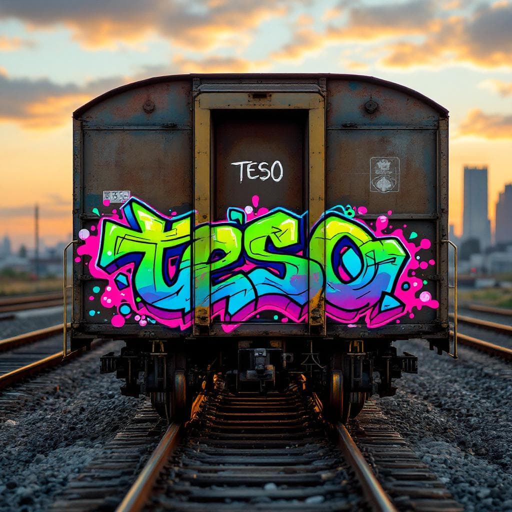 throw-up graffiti: teso