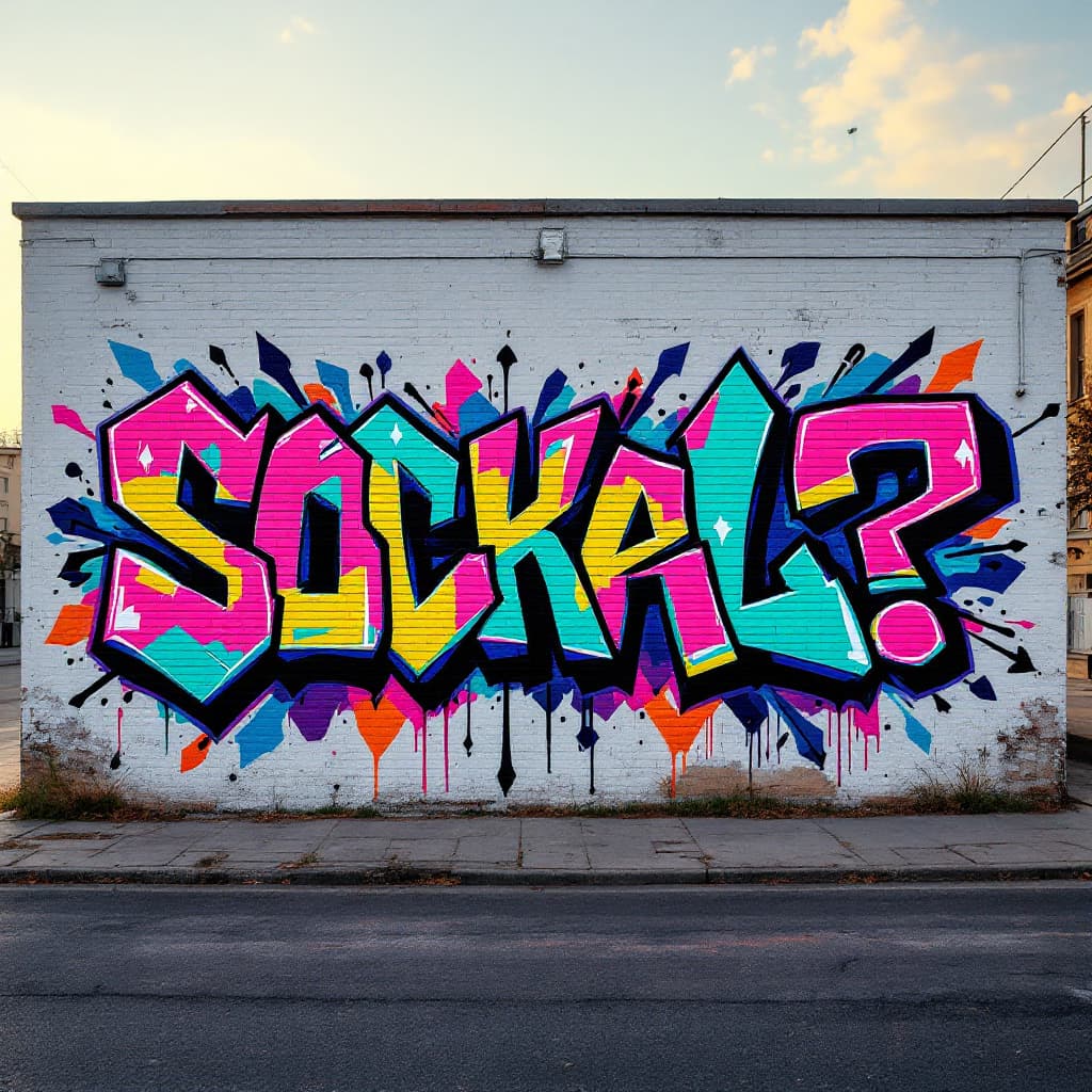 text "сосал?" drawn with black marker