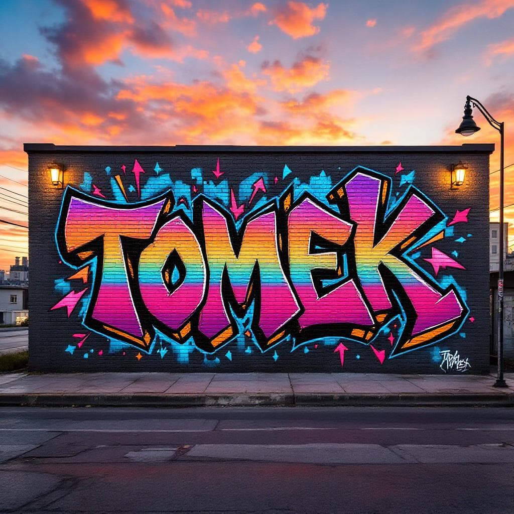 wildstyle graffiti: TOMEK