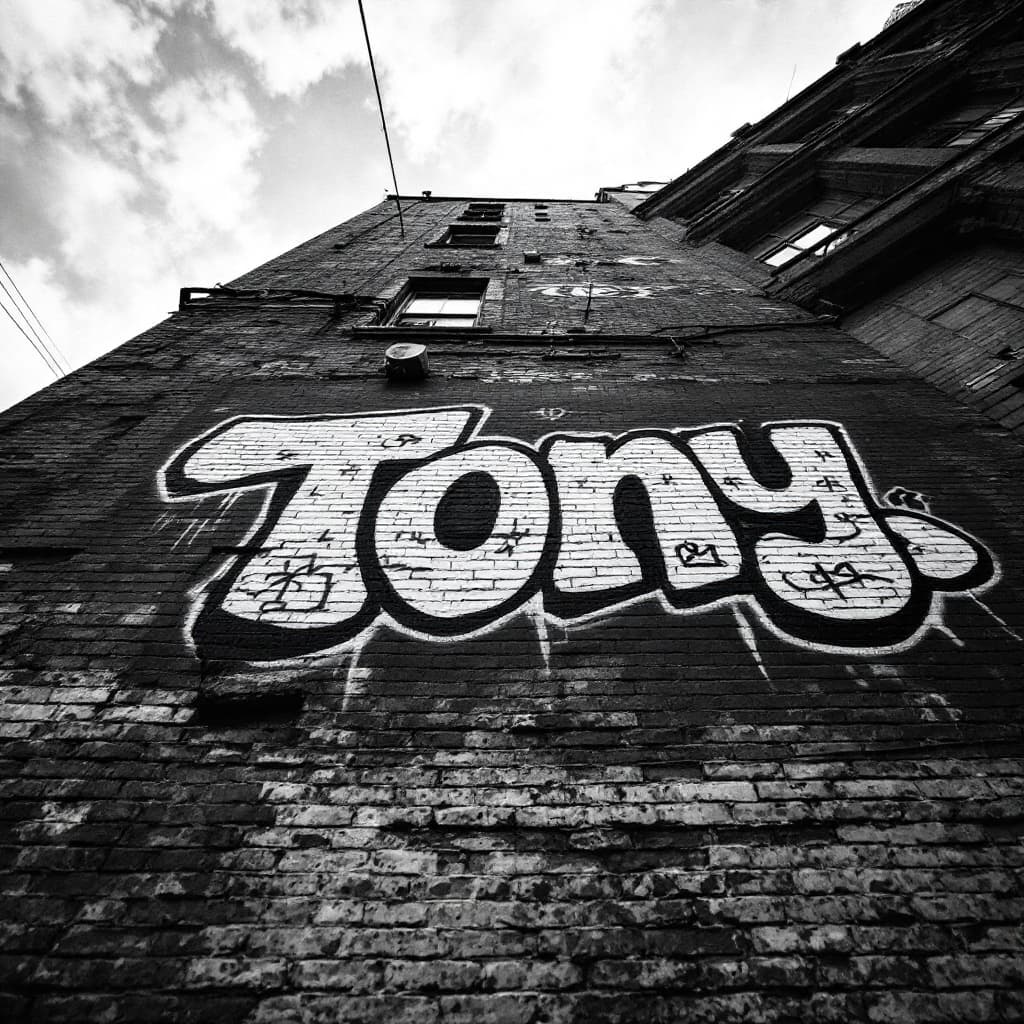 classic graffiti: Tony