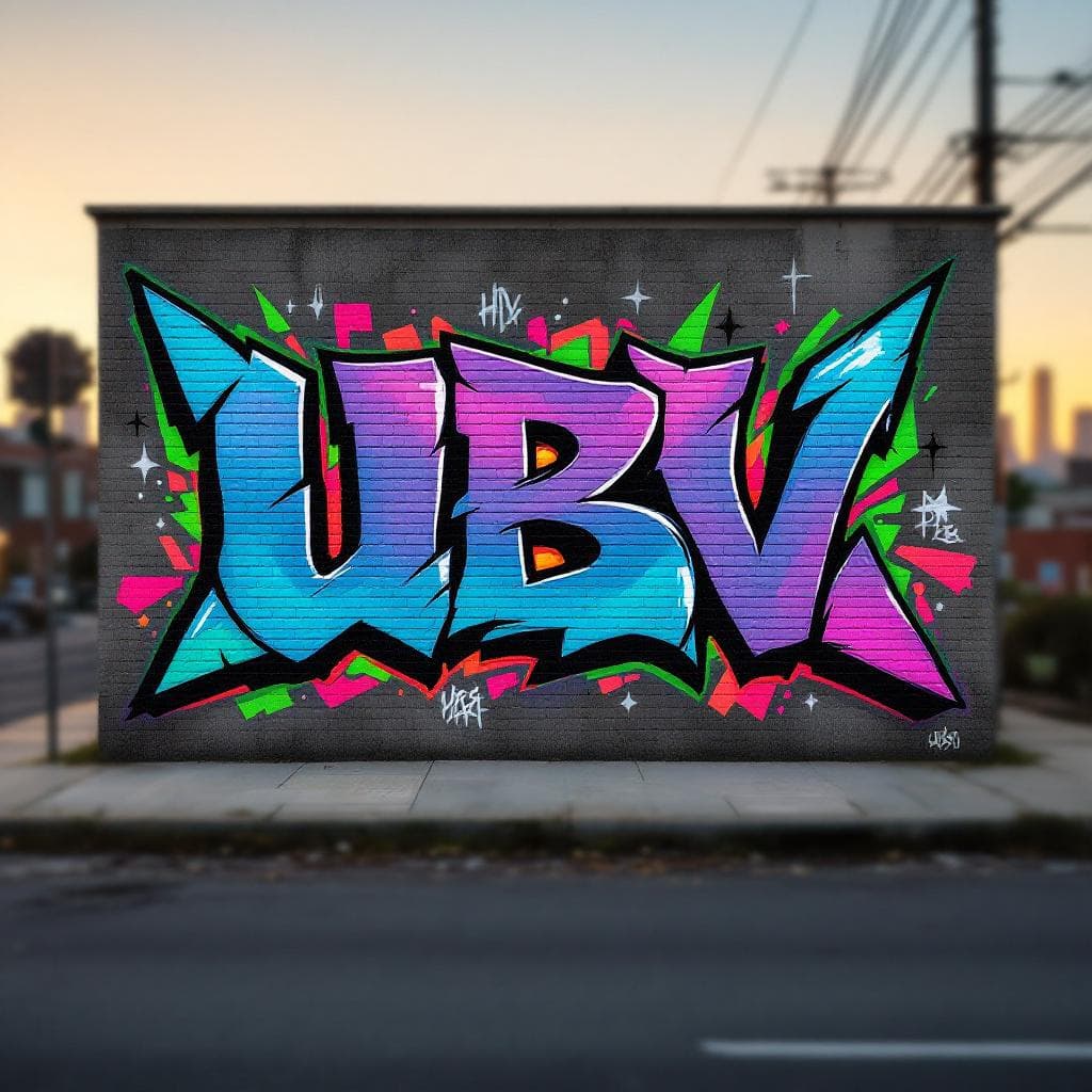 wildstyle art: UBV. Discover the artistic vision behind "UBV" in this wildstyle masterpiece.
