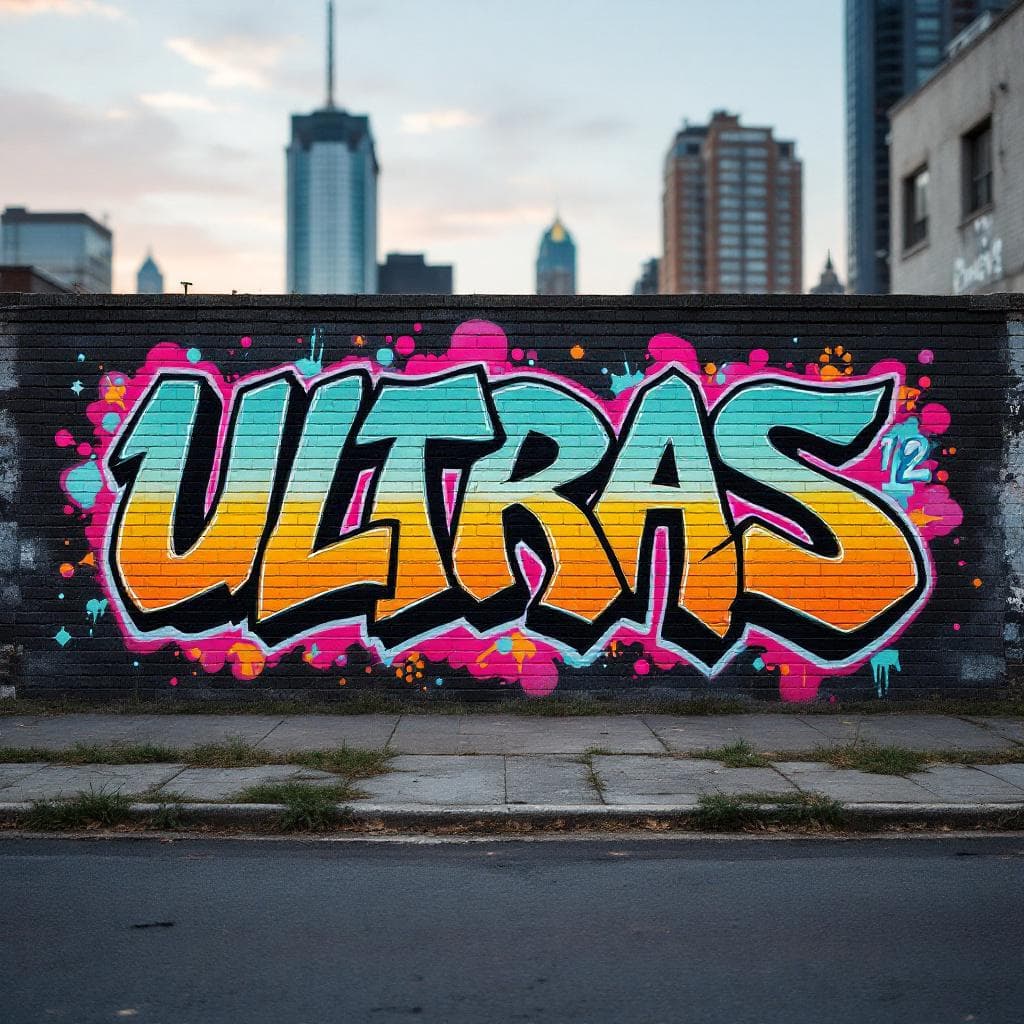 3d-style graffiti: ULTRAS 12