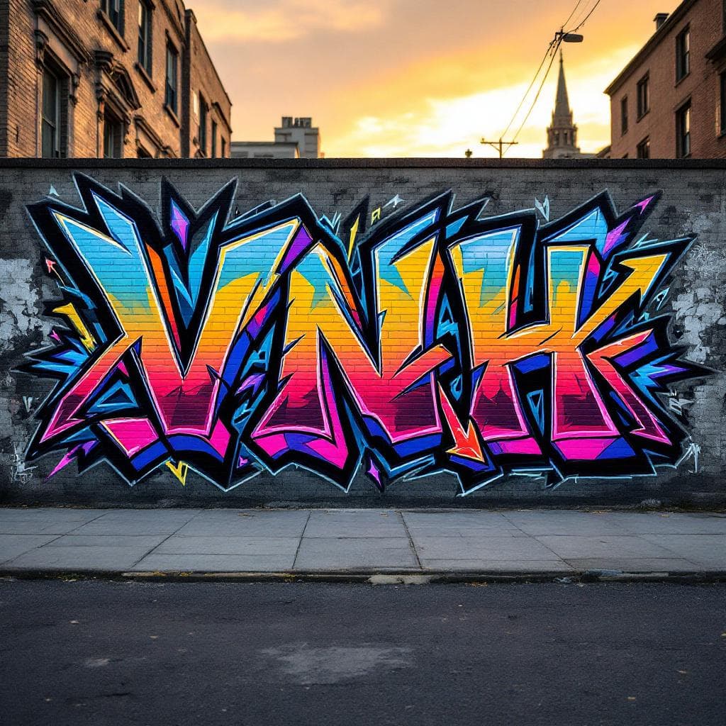 wildstyle art: VNH. Witness the creative fusion of "VNH" expressed through wildstyle artistry.