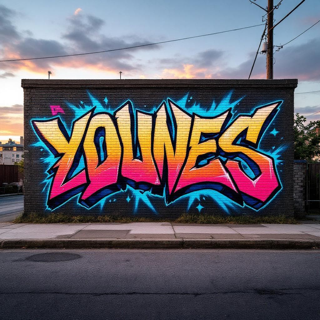 wildstyle graffiti: younes