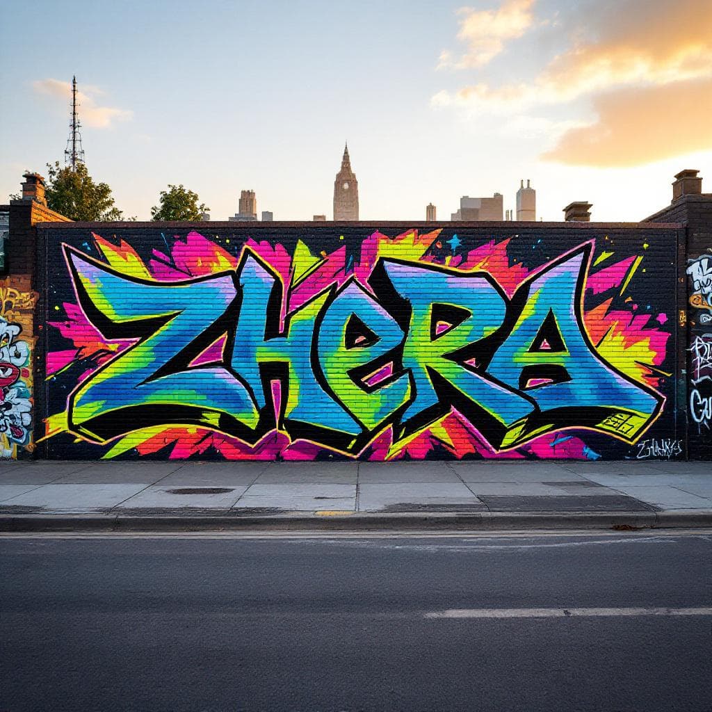 wildstyle art: ZHERA. Witness the creative fusion of "ZHERA" expressed through wildstyle artistry.